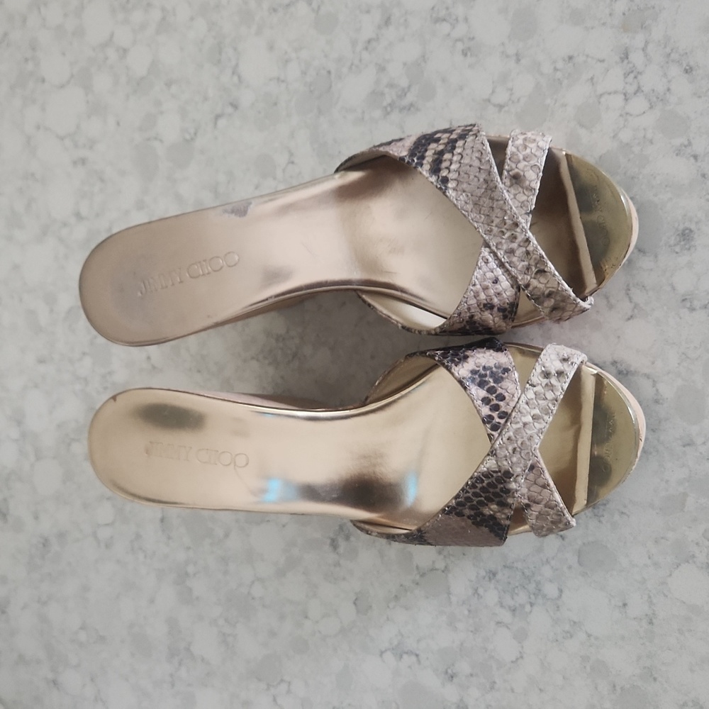 Jimmy Choo Cork Wedge Sandals